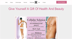 Desktop Screenshot of cellulitesolutionla.com