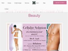 Tablet Screenshot of cellulitesolutionla.com